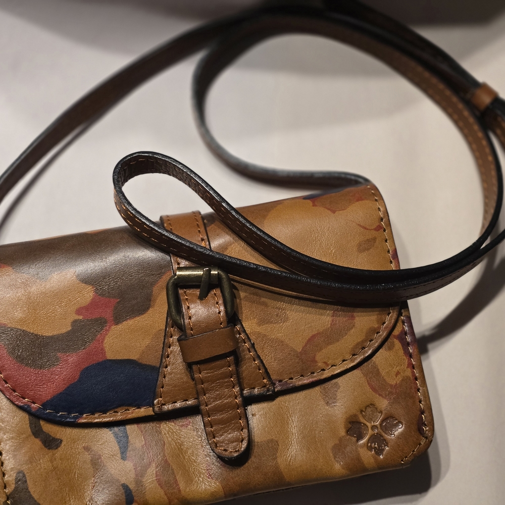 Camouflage Leather Crossbody Bag